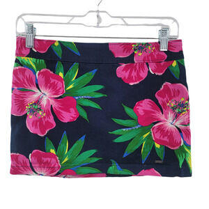 HOLLISTER Floral Mini Skirt With Sequin Detail Size 1 Juniors